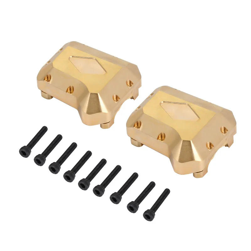 [US Warehouse] INJORA 2PCS Brass Front Rear Differential Axle Cover #8280 for TRX-4 - Image 3