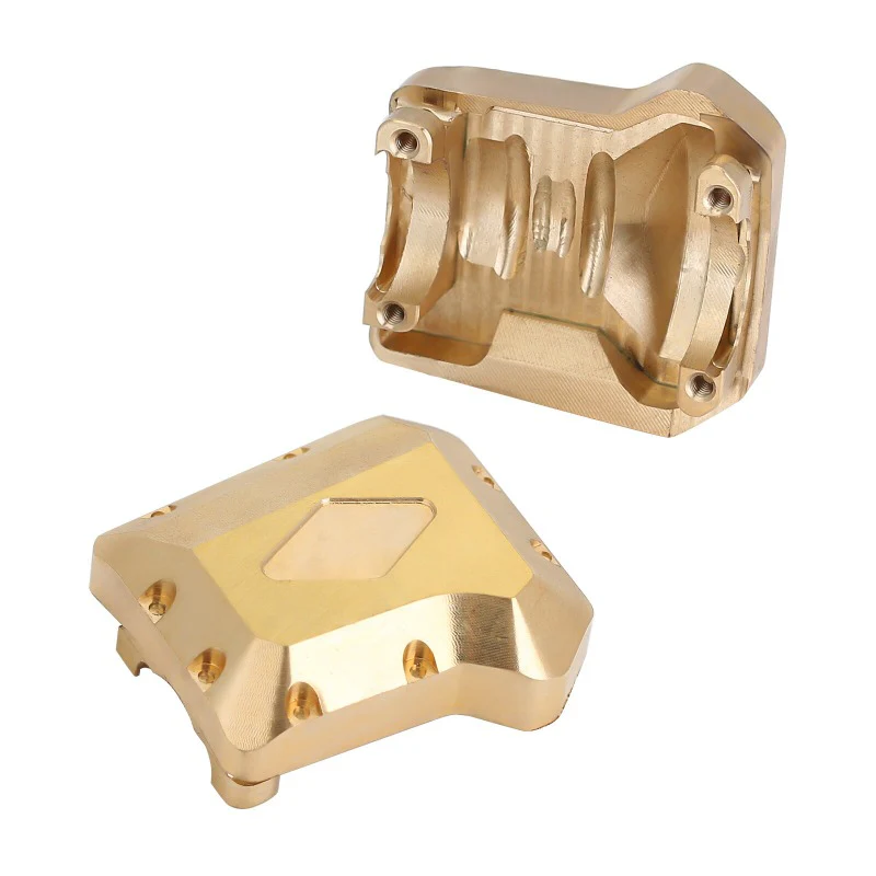 [US Warehouse] INJORA 2PCS Brass Front Rear Differential Axle Cover #8280 for TRX-4 - Image 4