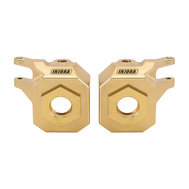 INJORA 2PCS Brass Steering Knuckles for 1/10 Axial SCX10 III CJ7 - Image 5