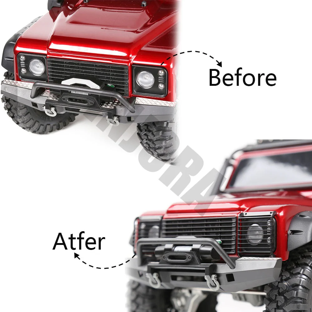 [Germany Clearance Deal] INJORA 2PCS Metal Front Lamp Guards, Headlight Cover Grille for Traxxas TRX-4 - Image 5