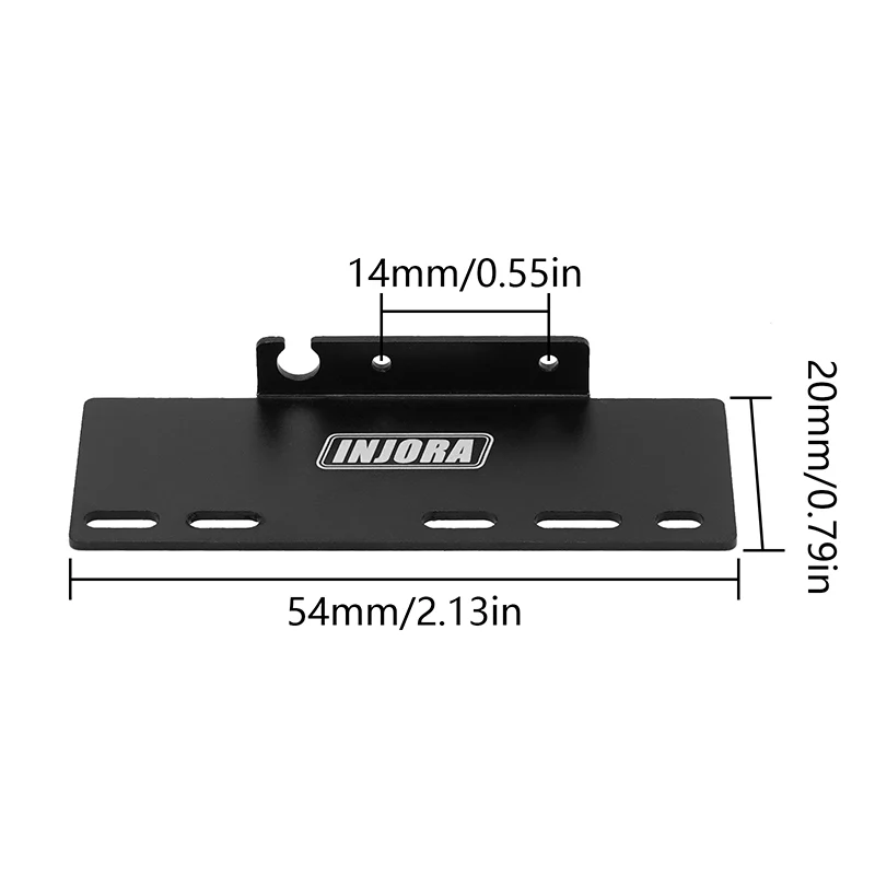 INJORA 2PCS Metal Side Plates ESC Receiver Tray for 1/24 Axial SCX24 - Image 4