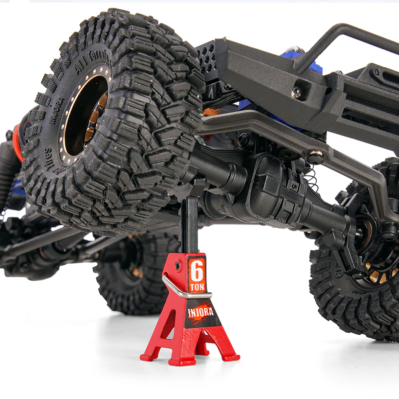 INJORA 2PCS Mini Adjustable Metal Jack Stands Tool for 1/18 1/24 RC Crawlers - Image 5