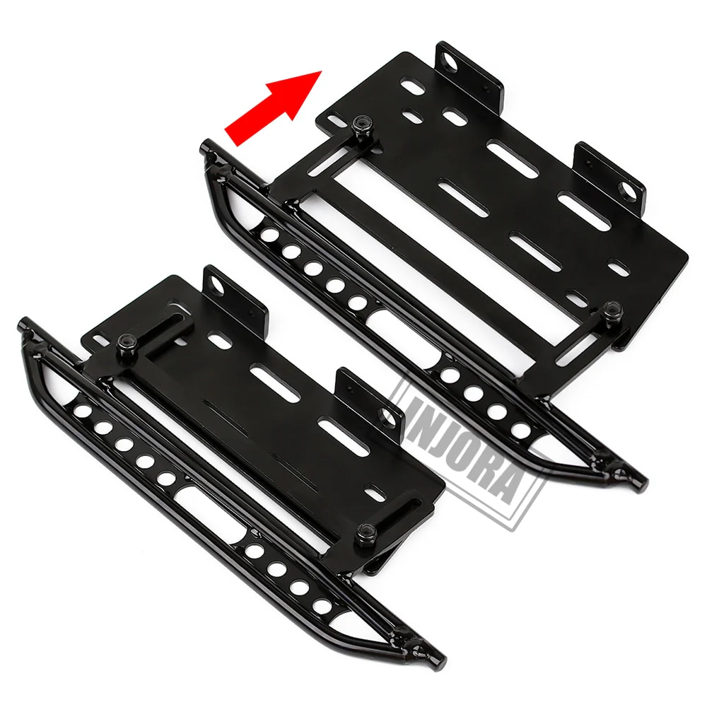 INJORA 2PCS RC Car Rock Sliders Metal Pedal for Axial SCX10 II 90046 - Image 3