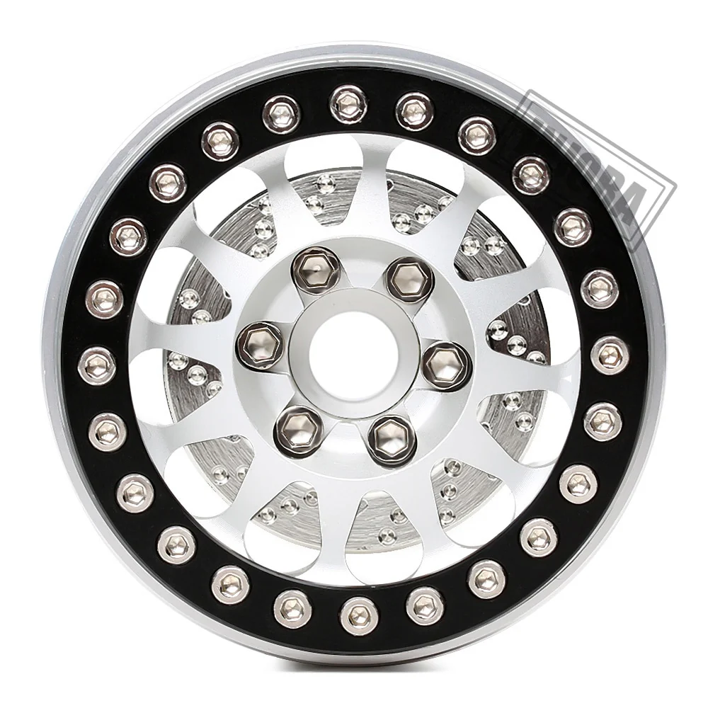 INJORA 2PCS Silver Anodized Brass Brake Disc Weights for 1.9" Wheels - Image 8
