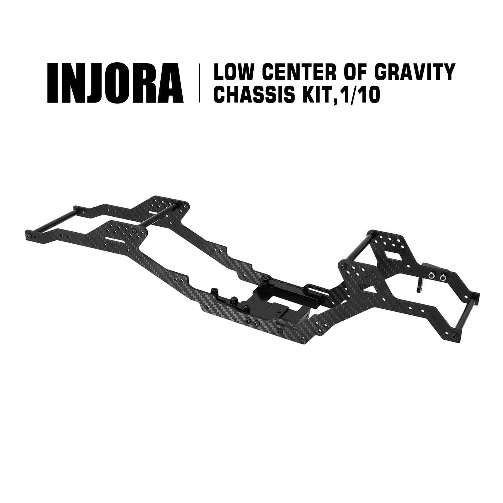INJORA 313/324mm LCG Carbon Fiber Chassis Kit for TRX4 - Image 6