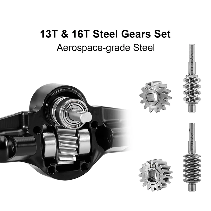 INJORA +3mm Planet Axles with Brass Steering Knuckles for 1/30 SCX30 - Image 5