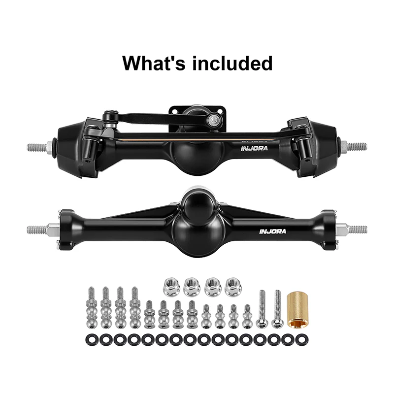 INJORA +3mm Planet Axles with Brass Steering Knuckles for 1/30 SCX30 - Image 8