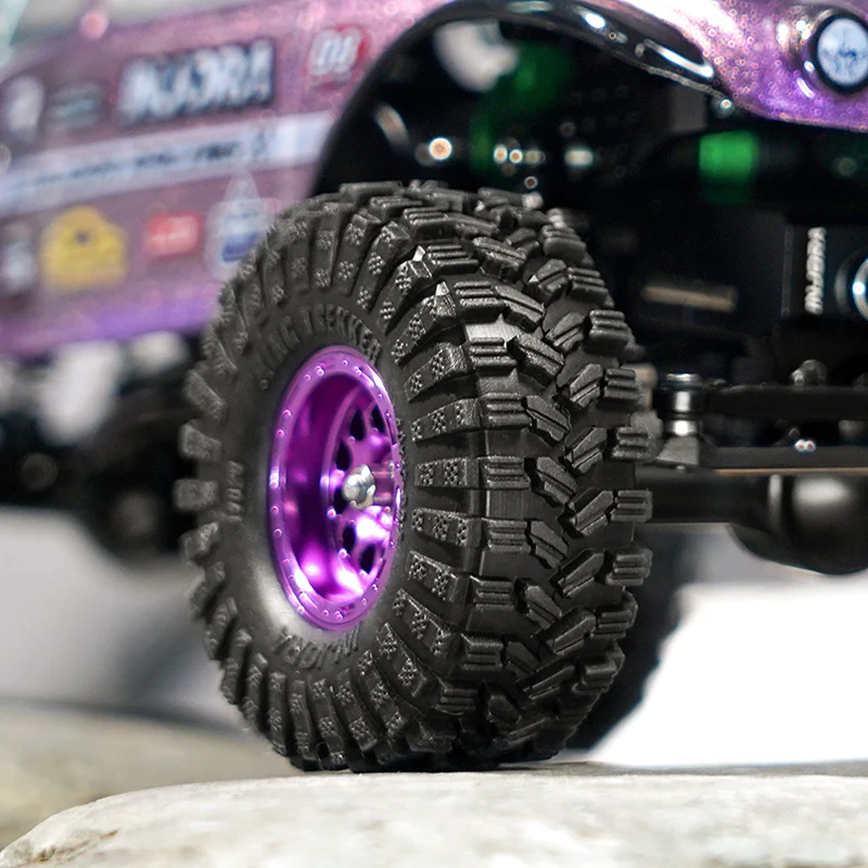 INJORA 0.7" 40*15mm King Trekker Tires for 1/30 SCX30 (T7024) - Image 3