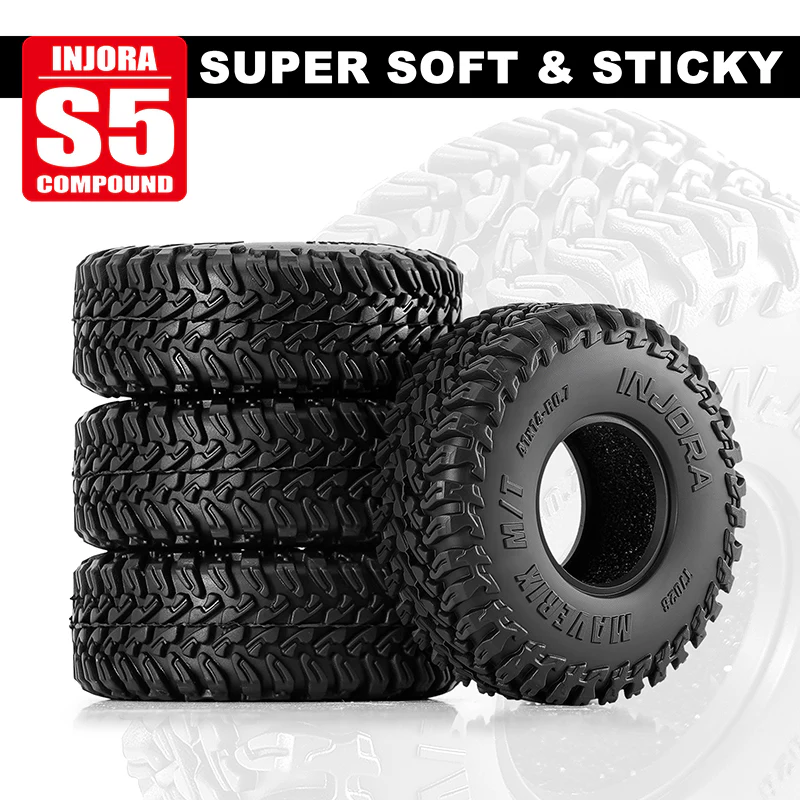 INJORA 0.7" 41*14mm MAVERIX M/T Tires for 1/30 SCX30 (T7028) - Image 6