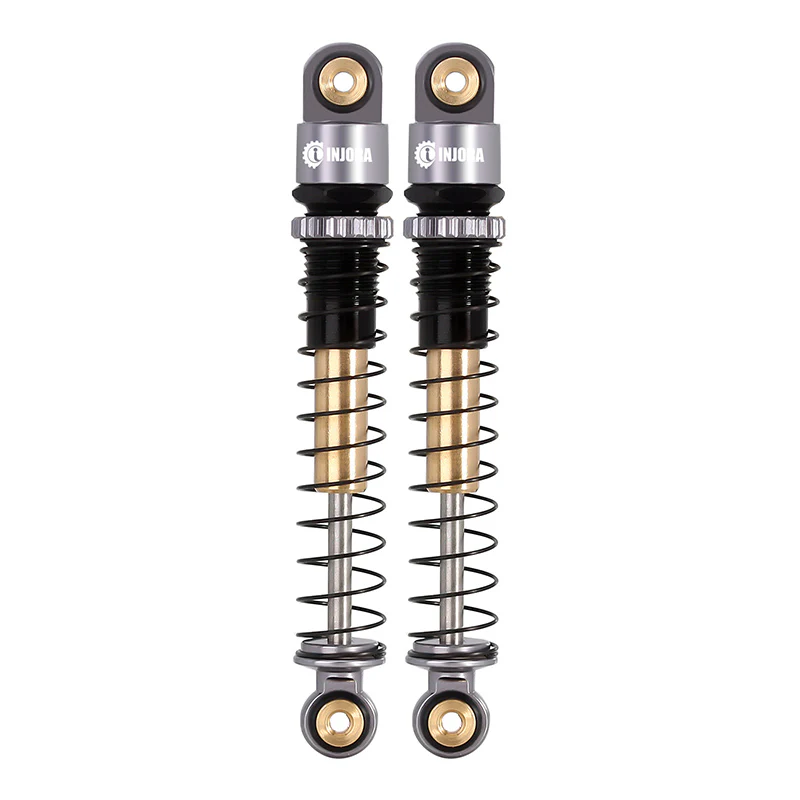 INJORA 43mm Aluminum Threaded Double Barrel Shocks Dampers for Axial SCX24 - Image 29