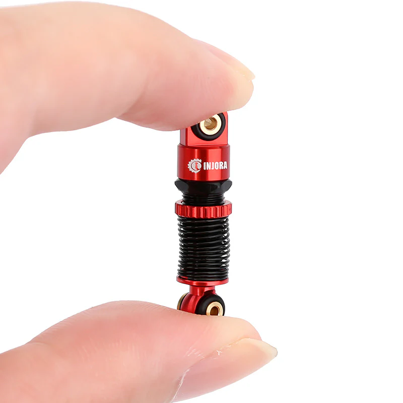 INJORA 43mm Aluminum Threaded Double Barrel Shocks Dampers for Axial SCX24 - Image 5