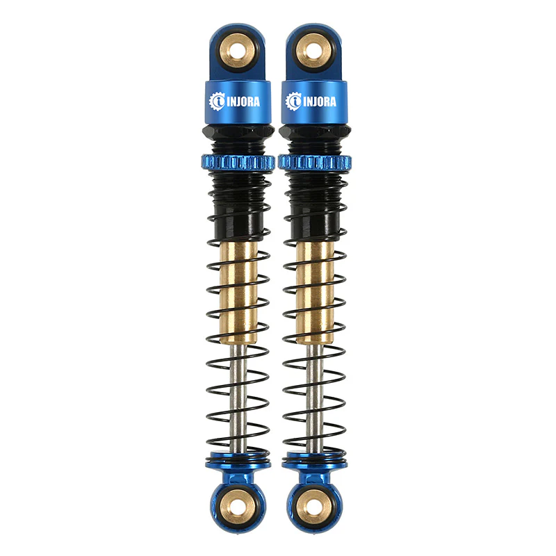 INJORA 43mm Aluminum Threaded Double Barrel Shocks Dampers for Axial SCX24 - Image 24