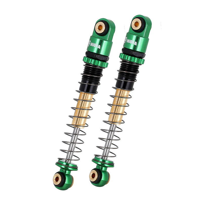 INJORA 43mm Aluminum Threaded Double Barrel Shocks Dampers for Axial SCX24 - Image 13