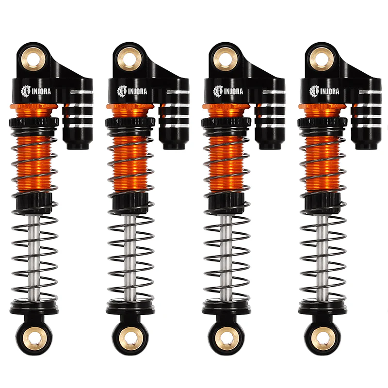 INJORA 45mm Aluminum Threaded Oil Shocks with Fake Reservoir for FMS FCX24 FCX18 - Image 5