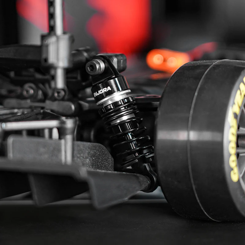 INJORA 45mm Oil Shocks with Progressive Rate Springs for 1/12 Losi Nascar - Image 2