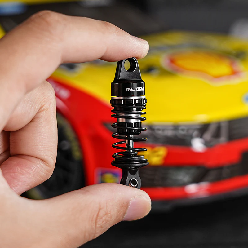 INJORA 45mm Oil Shocks with Progressive Rate Springs for 1/12 Losi Nascar - Image 3