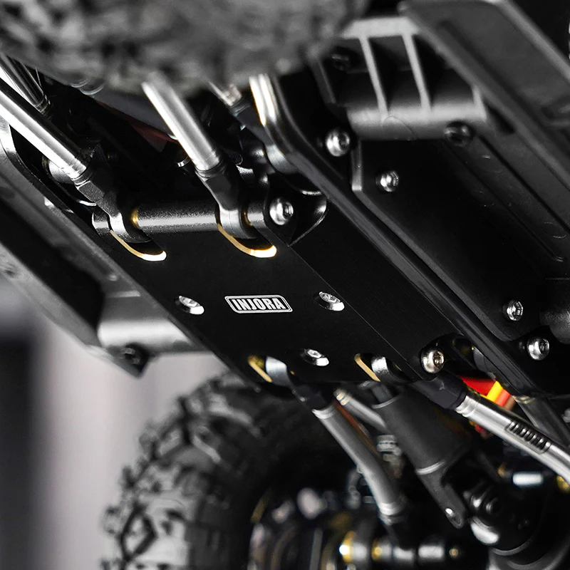 INJORA 46g Black Brass Skid Plate for 1/18 HPI Venture18 - Image 3