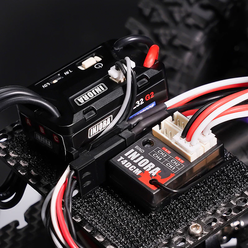 INJORA 4CH 2.4GHz Micro Receiver for 1/32 1/30 1/24 RC Cars - Image 6