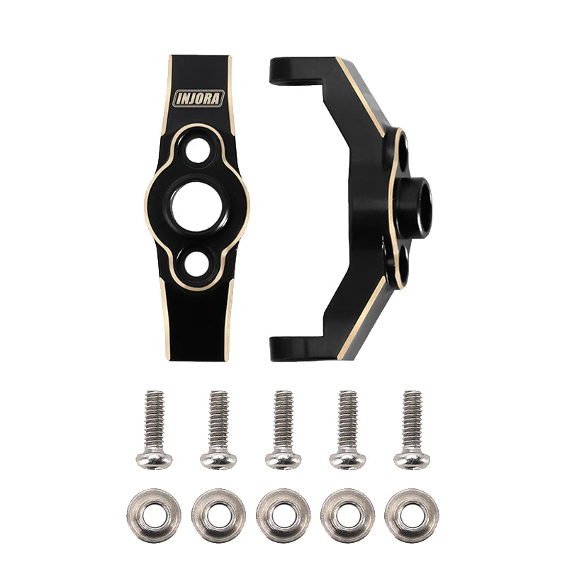 INJORA 4g/pcs Brass Caster Blocks C Hub Carriers for 1/18 TRX4M (2) (4M-05)