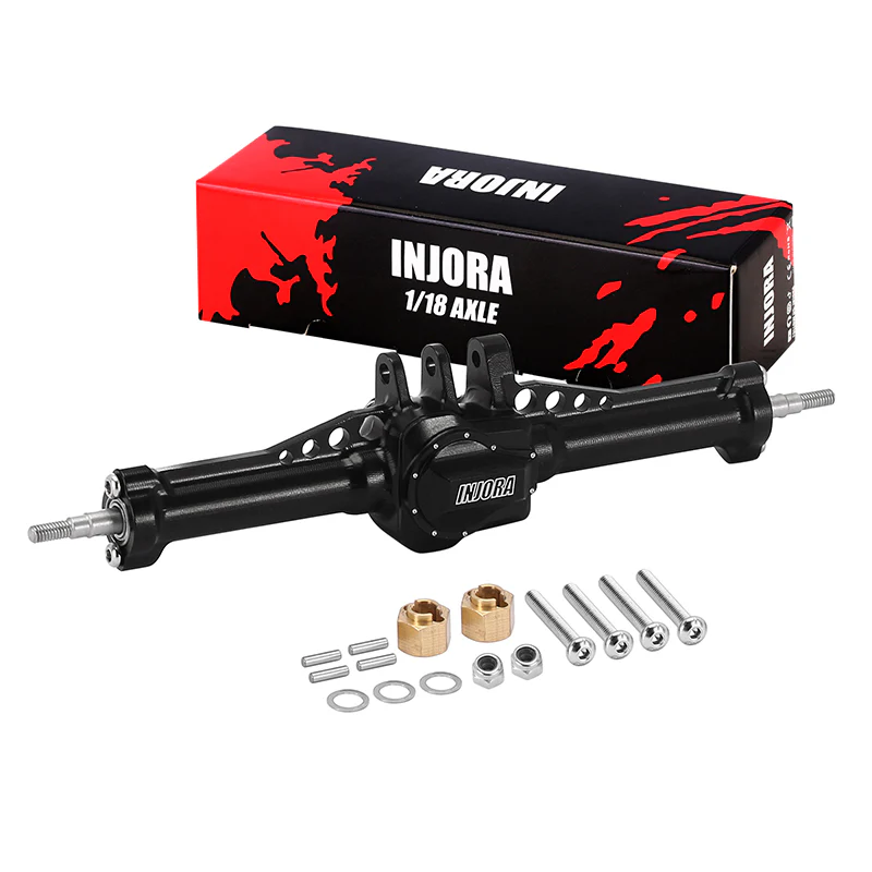 INJORA +4mm Aluminum Axles for 1/18 TRX4M - Image 16