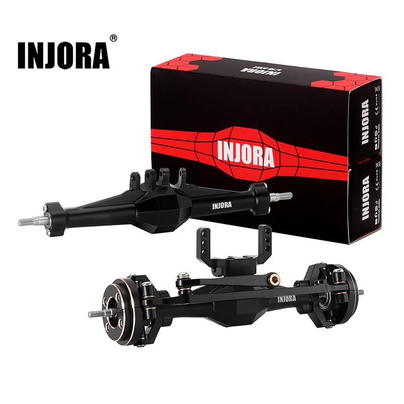 [US Warehouse] INJORA +4mm Diamond Axles with Brass Steering Knuckles for 1/18 TRX4M