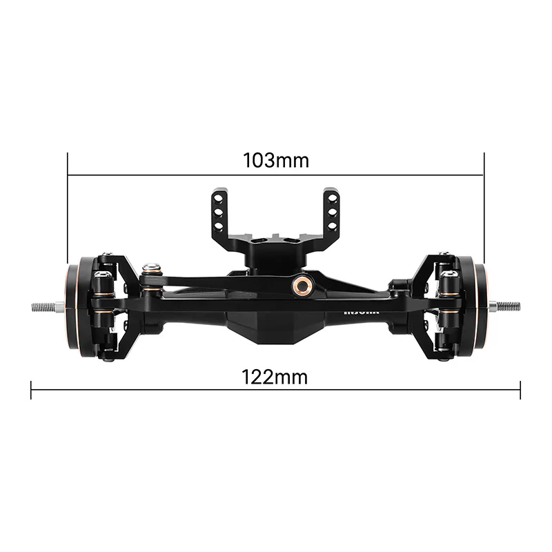 [US Warehouse] INJORA +4mm Diamond Axles with Brass Steering Knuckles for 1/18 TRX4M - Image 6