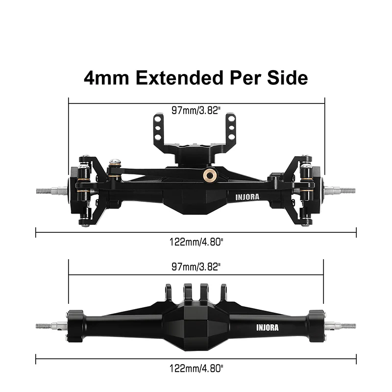 INJORA +4mm Diamond Axles for 1/18 TRX4M - Image 21