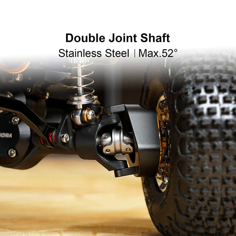 INJORA +4mm Nylon Planet Axles with Double Joint Shafts for 1/24 SCX24 - Image 6