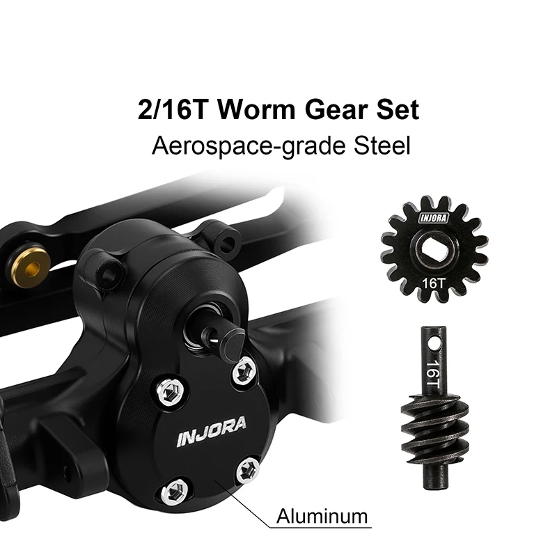 INJORA +4mm Nylon Planet Axles with Double Joint Shafts for 1/24 SCX24 - Image 8