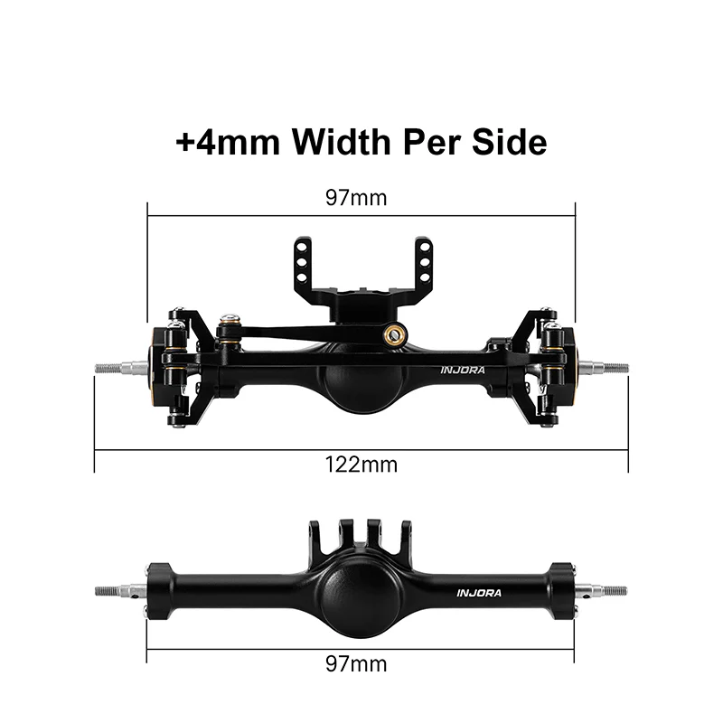 INJORA +4mm Planet Axles for 1/18 TRX4M - Image 7