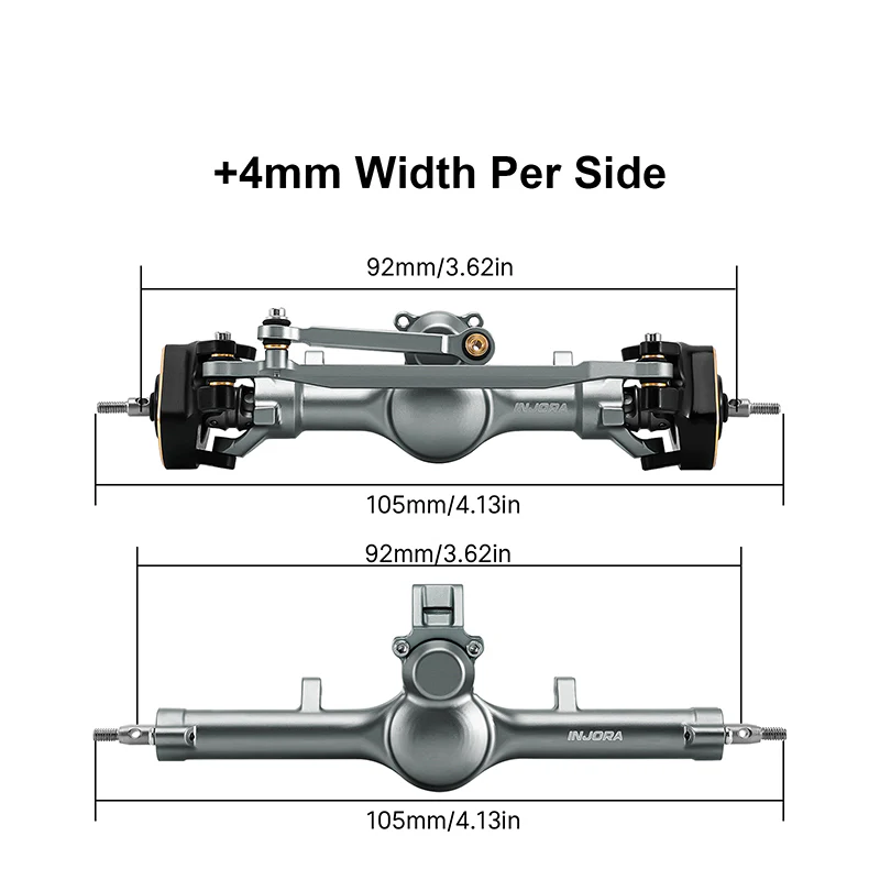 INJORA +4mm Planet Axles with Double Joint Shafts for 1/24 SCX24 - Image 34