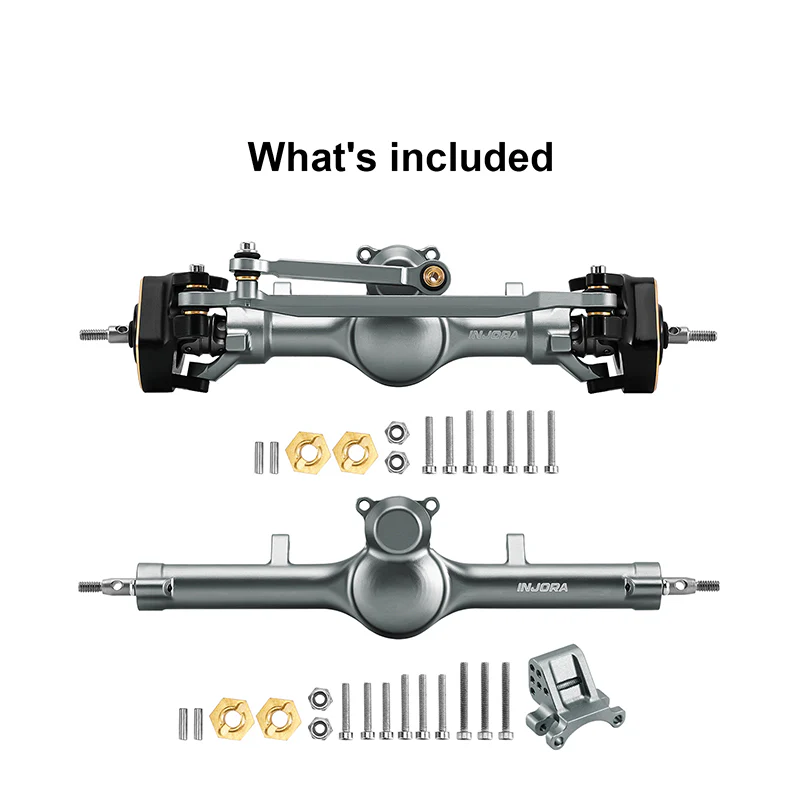 INJORA +4mm Planet Axles with Double Joint Shafts for 1/24 SCX24 - Image 35