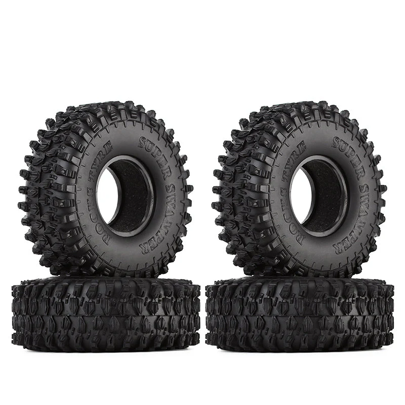 [US Warehouse] INJORA 4PCS 1.9" 120*42mm Rubber Tires Tyres for 1/10 RC Crawler