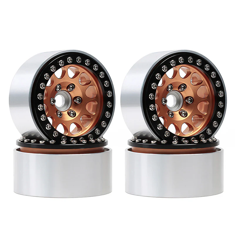 [Germany Clearance Deal] INJORA 4PCS 1.9" Aluminum Alloy Beadlock Wheel Rims for 1/10 RC Crawler - Image 5