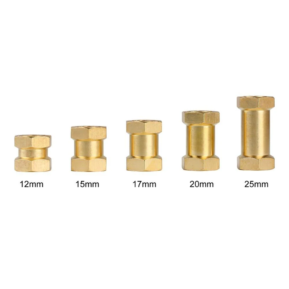 INJORA 4PCS 12mm Heavy Brass Wheel Hex Hub Extenders for SCX10 & SCX10 II - Image 5
