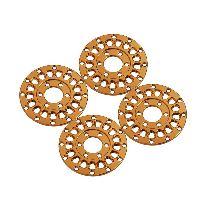 INJORA 4pcs Aluminum Wheel Faces for 1.0" ModuWheel - Image 2