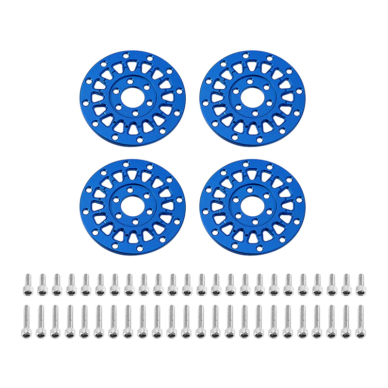 INJORA 4pcs Aluminum Wheel Faces for 1.3" ModuWheel - Image 8