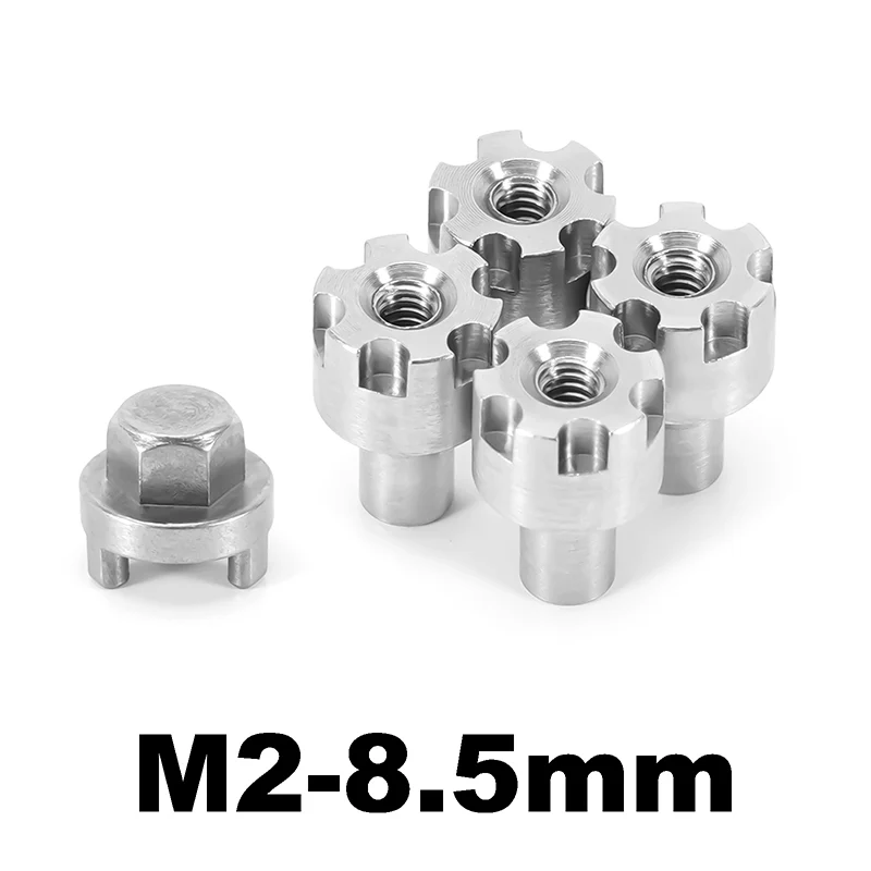 INJORA Stainless Steel Wheel Nuts 6/7/8.5mm for 1/24 SCX24 AX24 (M2) - Image 16