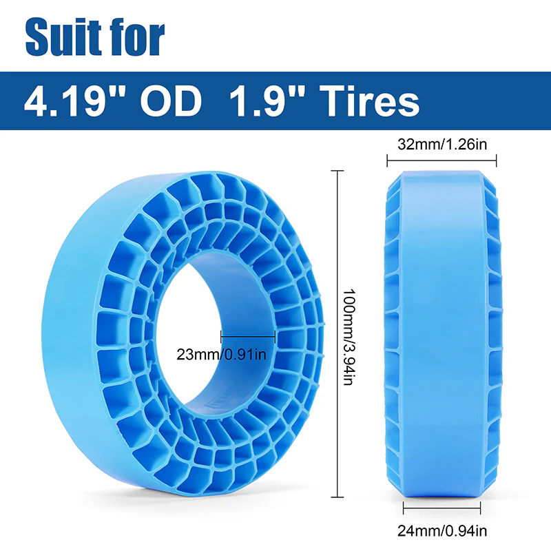 INJORA Silicone Rubber Inserts for 1.9" 108-110mm(4.35" OD) Tires (1907) - Image 9
