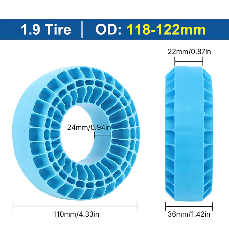 [US Warehouse] INJORA 4pcs Silicone Rubber Inserts for 118-122mm(4.75" OD) 1.9" Tires (1906) - Image 10