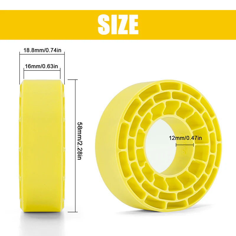[US Warehouse] INJORA 4pcs Silicone Rubber Inserts For 62-64mm*24mm 1.0" Tires (1064) - Image 7
