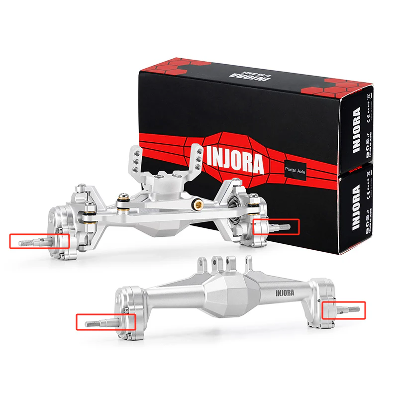 INJORA Stub Axles Axle Shafts Gears for INJORA TRX4M Diamond Portal Axles - Image 2