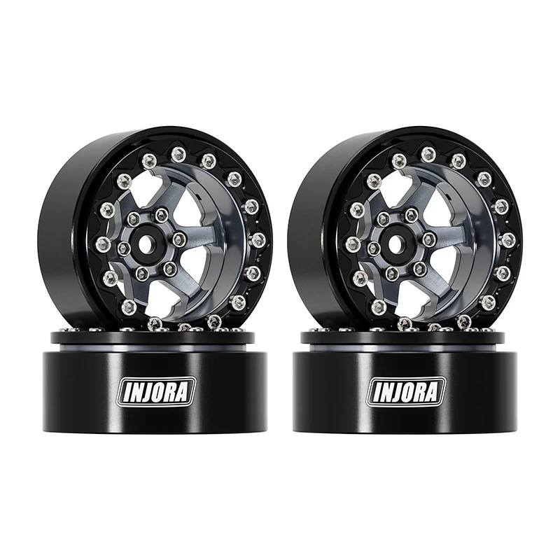 INJORA 1.3" Aluminium -5.25mm Offset Wheels for Micro Crawlers (W1313) - Image 10