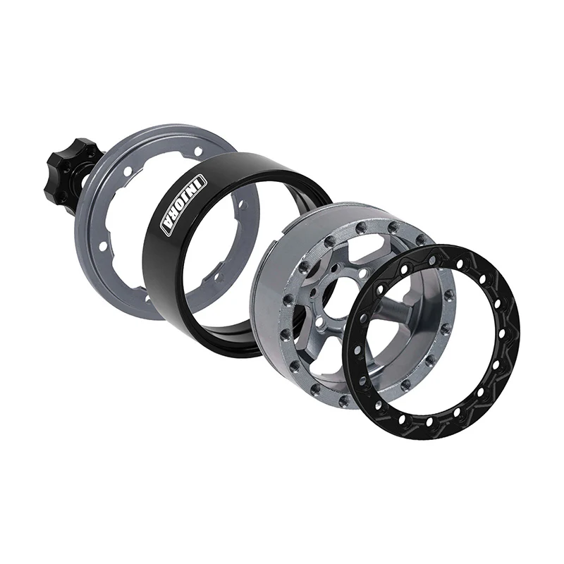 INJORA 1.3" Aluminium -5.25mm Offset Wheels for Micro Crawlers (W1313) - Image 12