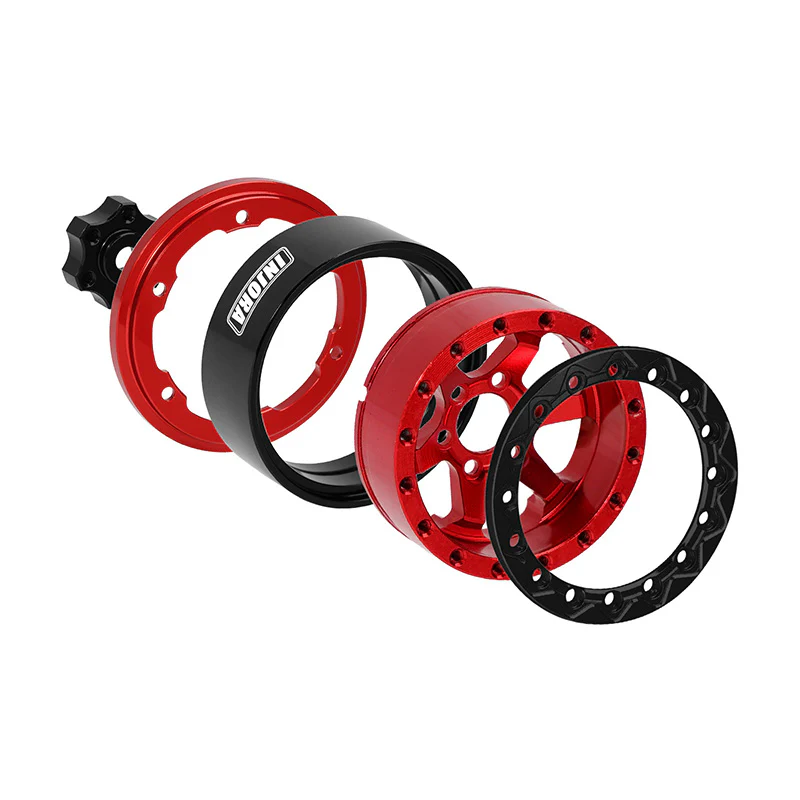 INJORA 1.3" Aluminium -5.25mm Offset Wheels for Micro Crawlers (W1313) - Image 21