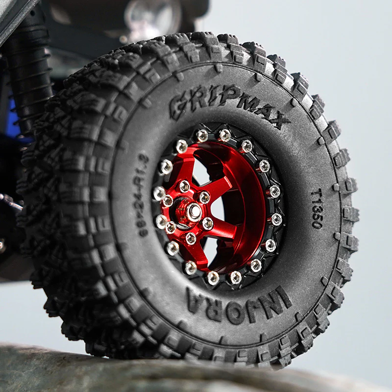 INJORA 1.3" Aluminium -5.25mm Offset Wheels for Micro Crawlers (W1313) - Image 23