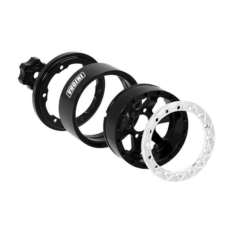 INJORA 1.3" Aluminium -5.25mm Offset Wheels for Micro Crawlers (W1313) - Image 3