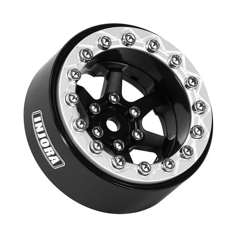 INJORA 1.3" Aluminium -5.25mm Offset Wheels for Micro Crawlers (W1313) - Image 9