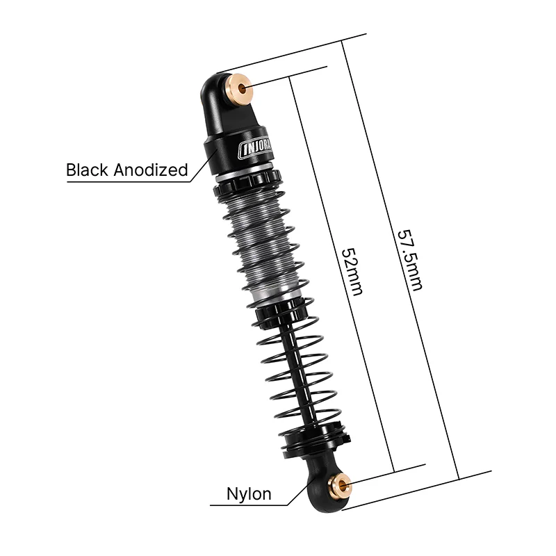 INJORA 52mm Big Bore Oil Shocks for 1/24 Axial AX24 - Image 4