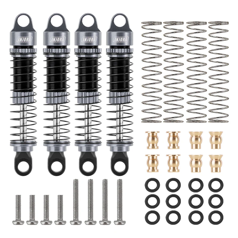 INJORA 53mm Aluminum Threaded Oil Shocks for 1/18 TRX4M (4M-24) - Image 13